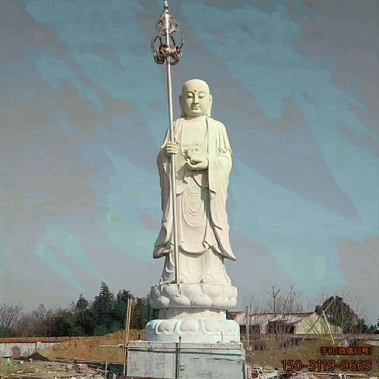 汉白玉石雕菩萨雕像