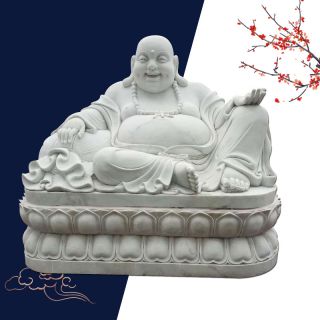 汉白玉弥勒佛像