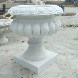 石雕雕塑厂汉白玉花盆