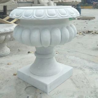 石雕雕塑厂汉白玉花盆