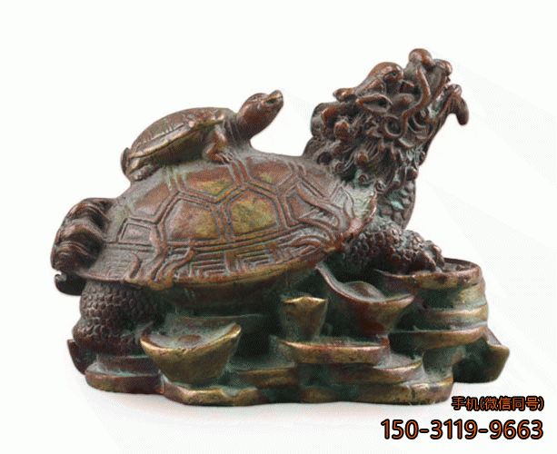 母子龙龟铜雕雕塑