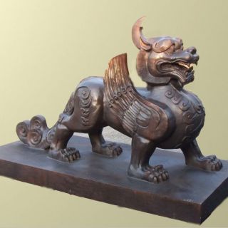 仿古貔貅铜雕塑