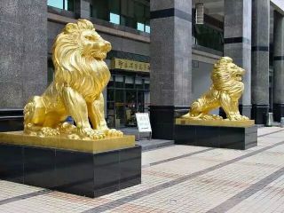 铜雕狮子制作厂家大门神兽鎏金铜狮子