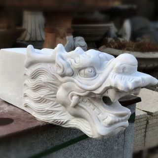 汉白玉喷水龙头_庭院园林装饰构件
