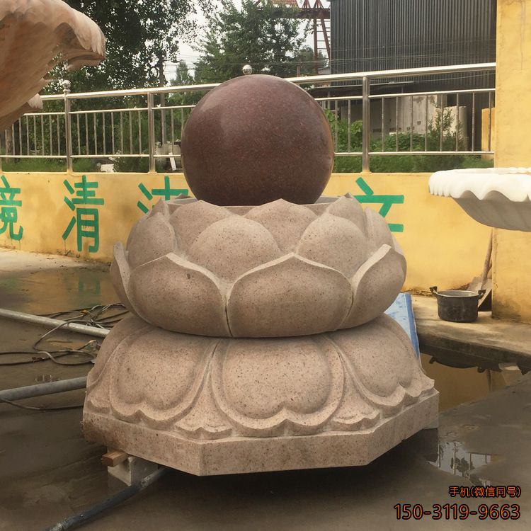 风水球石雕_公园景观石雕
