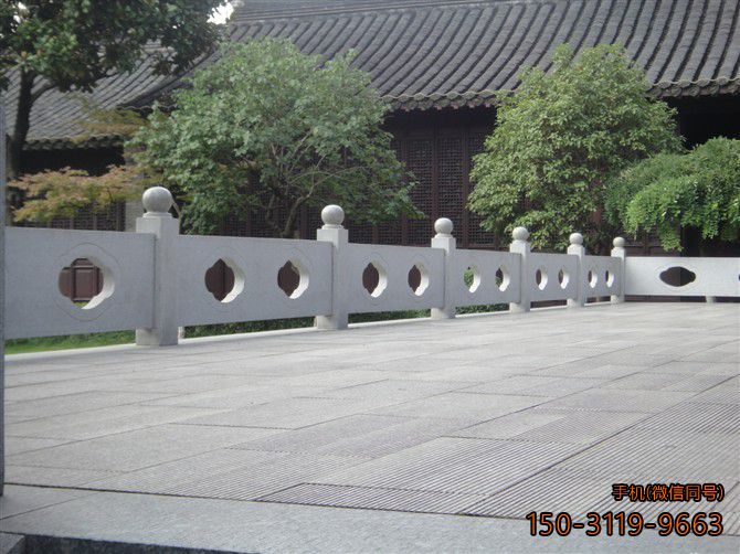 花岗岩石栏板_城市公园广场围栏雕塑