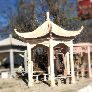 石雕凉亭_厂家按需定制效果