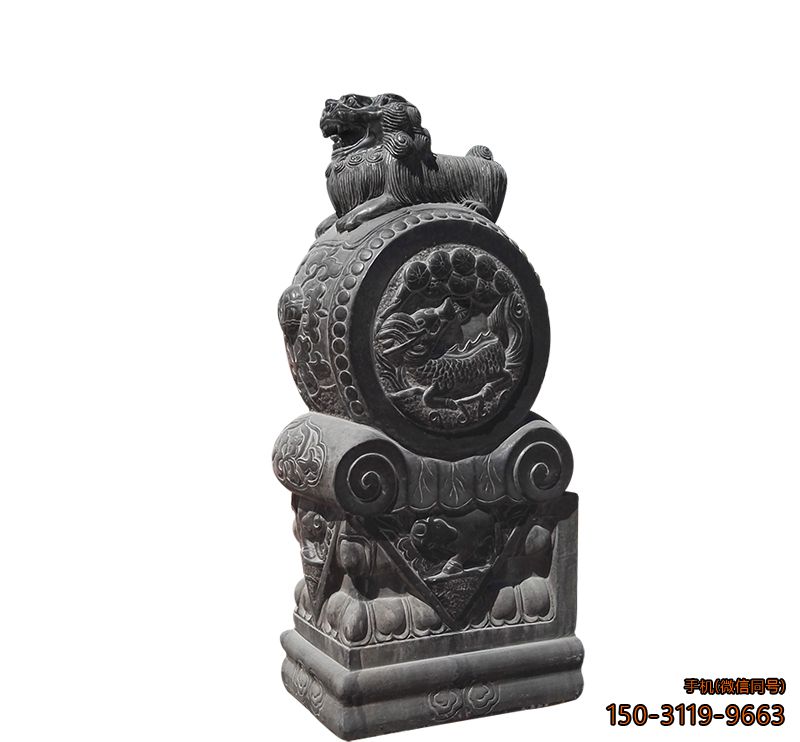 仿古抱鼓石_园林公园雕塑