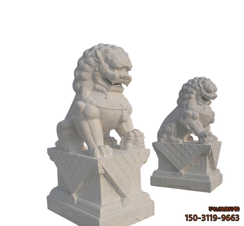 企业石狮子_动物狮子雕塑