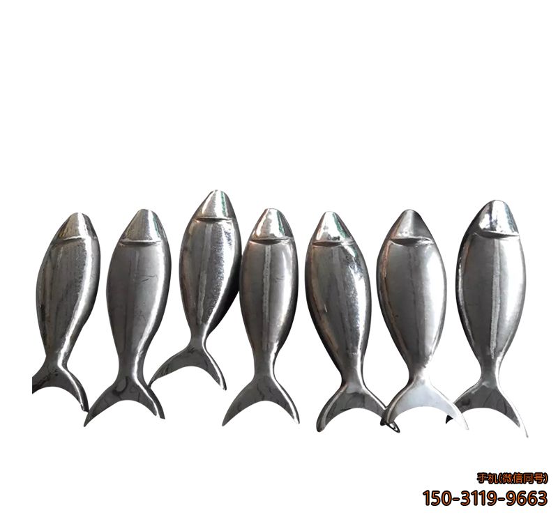 不锈钢鱼_公园动物鱼摆件雕塑