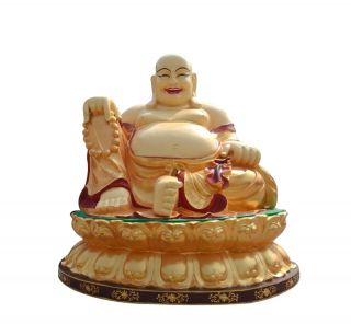 笑面佛像_寺庙宗祠玻璃钢鎏金菩萨像