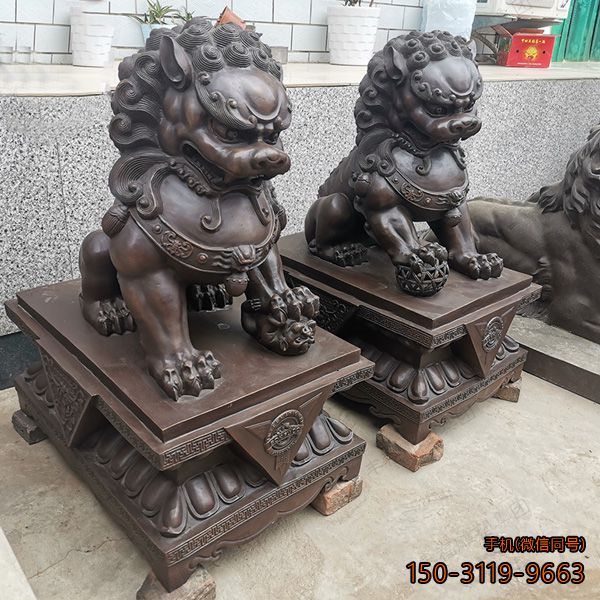 北京镇宅铜雕狮子雕塑