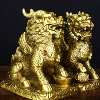 铜雕狮子铸造厂鎏金狮子工艺品
