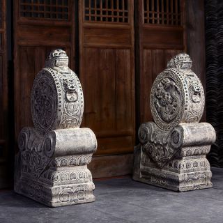 仿古青石门墩