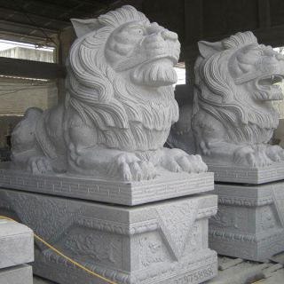 石雕狮子厂家汉白玉汇丰狮