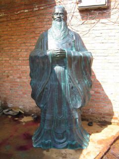 古代人物铜雕塑