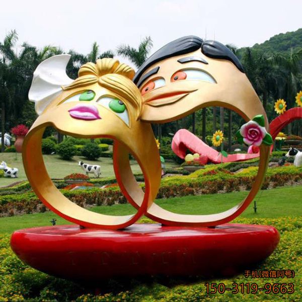 《夫妻》玻璃钢戒指