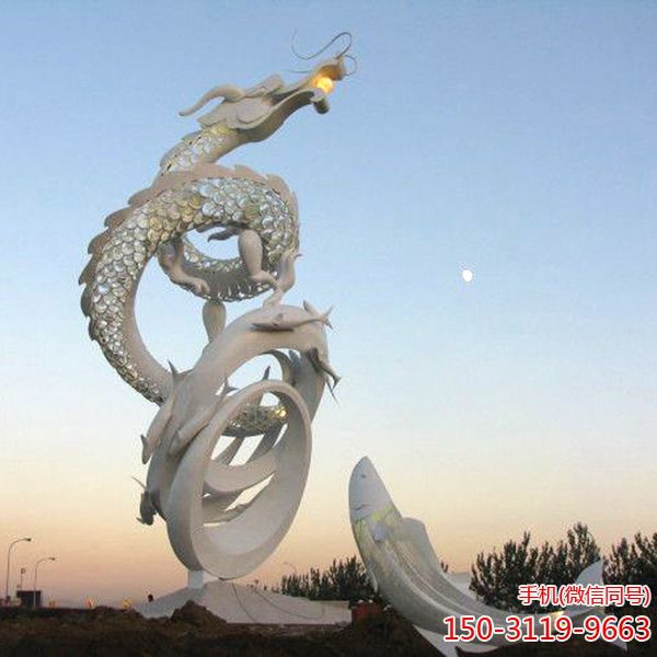 《游龙》不锈钢动物景观
