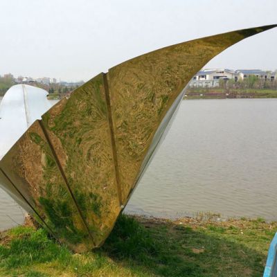 不锈钢帆船雕塑