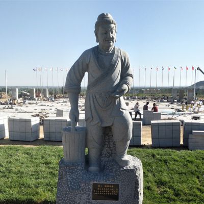 拾葚异器_二十四孝人物石雕塑像
