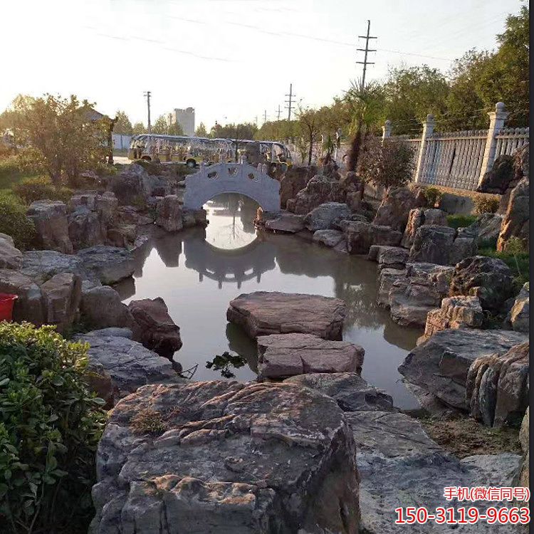 景区园林塑石假山流水雕塑