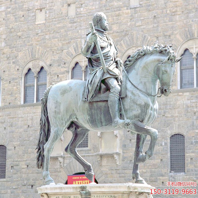 欧式骑马人物雕塑