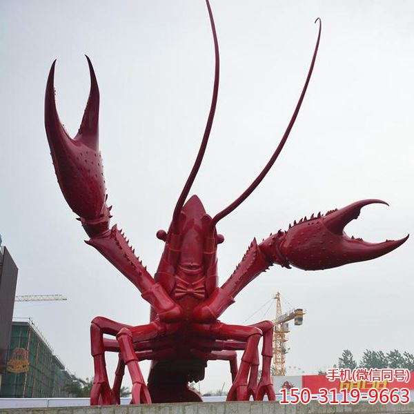 海鲜城仿真大龙虾雕塑