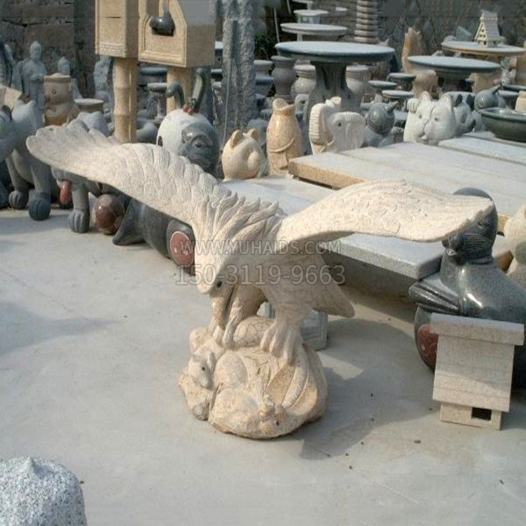石雕老鹰雕塑