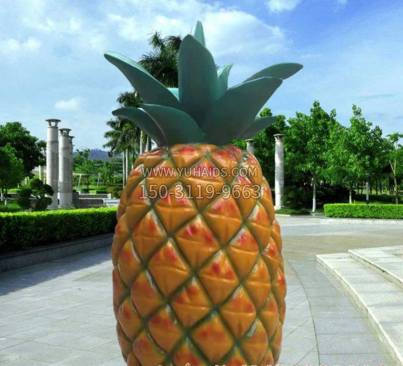 玻璃钢菠萝雕塑
