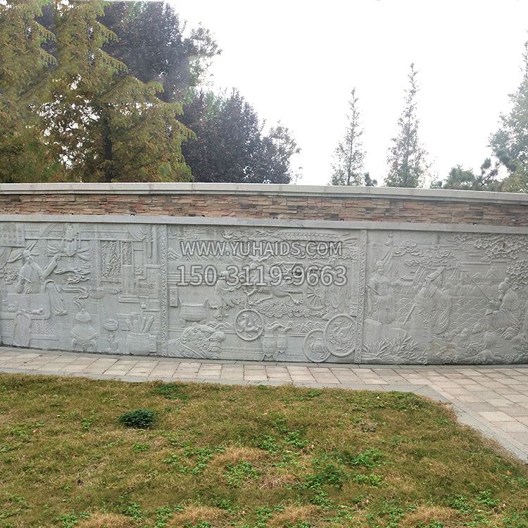 中国历史典故文化浮动墙雕塑