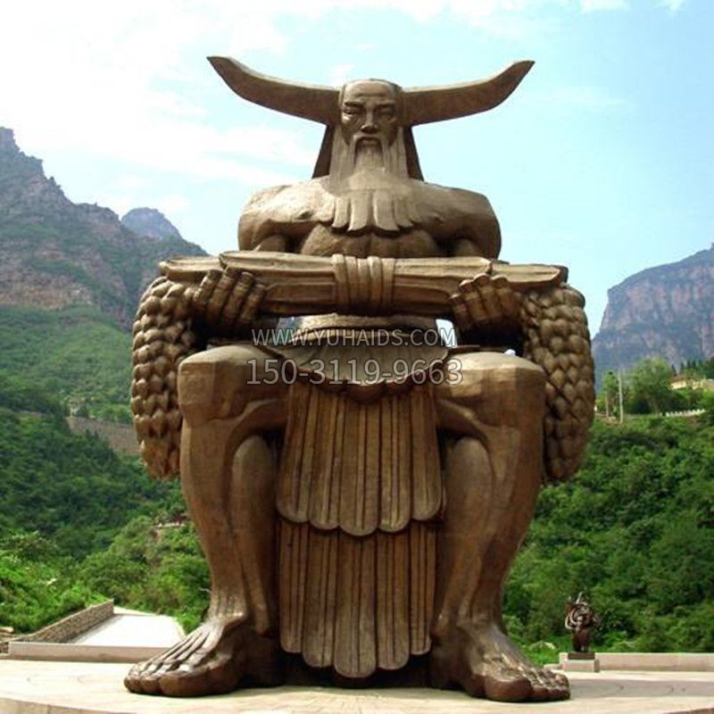 中华民族人文初祖五榖神农大帝大型景观雕塑