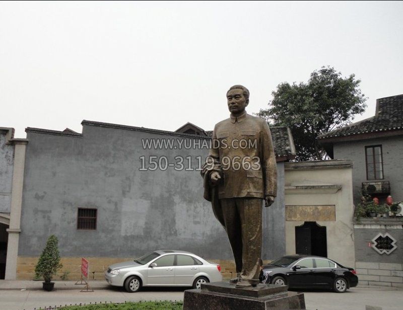 周恩来广场伟人铜雕雕塑