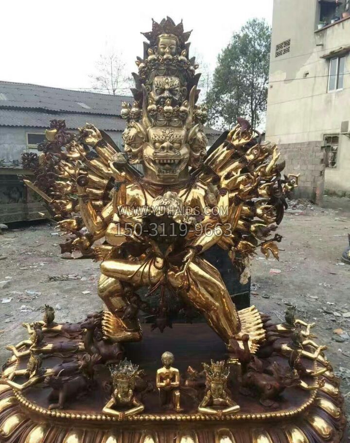 铸铜藏佛像雕塑