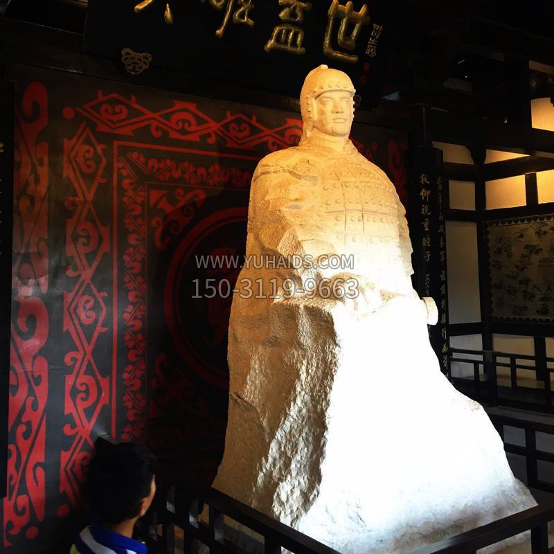 英雄盖世楚霸王石雕像雕塑