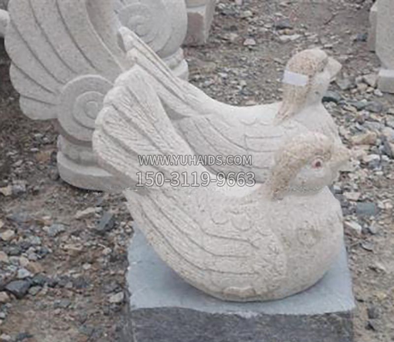 鸳鸯石雕雕塑