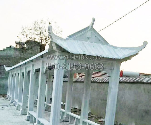 园林大理石长廊景观石雕雕塑