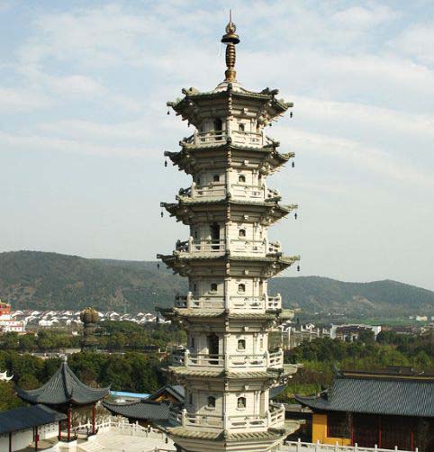 园林多层宝塔景观石雕雕塑