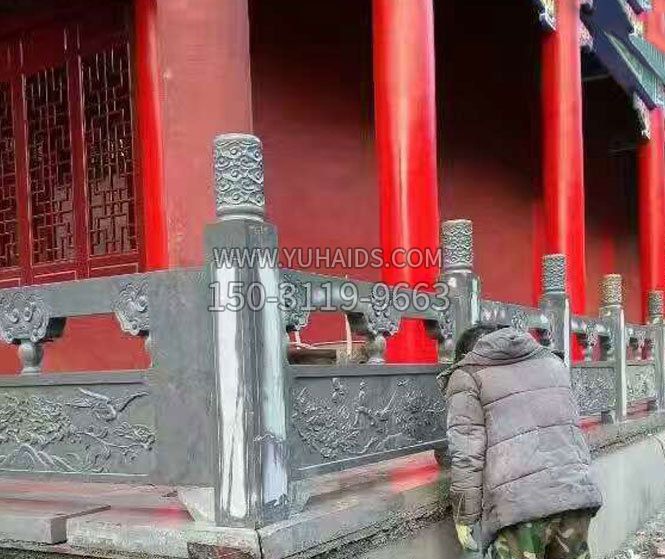 园林仿古石栏板景观石雕 园林仿古石栏板景观石雕