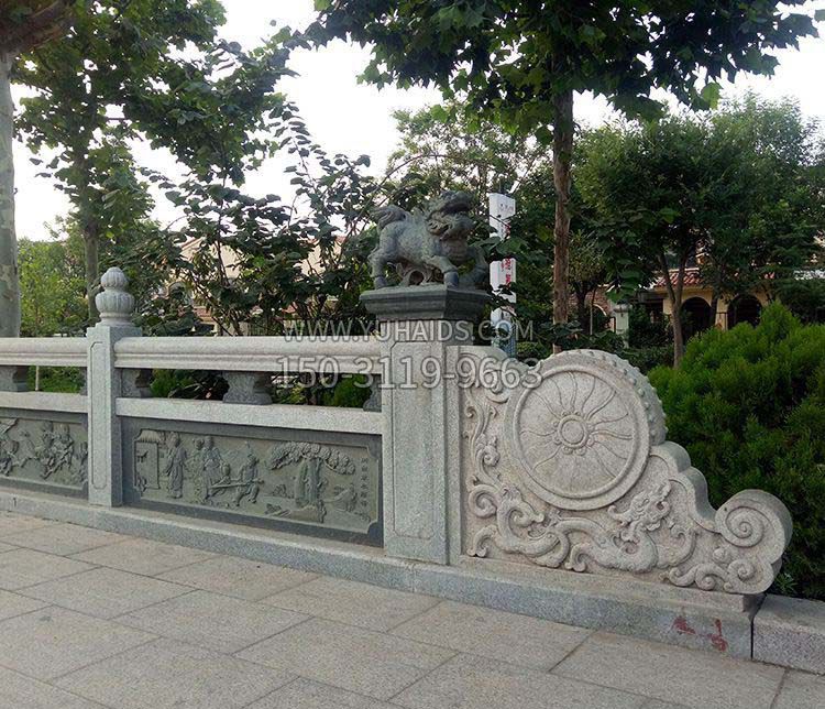 园林仿古石栏板石浮雕石雕雕塑