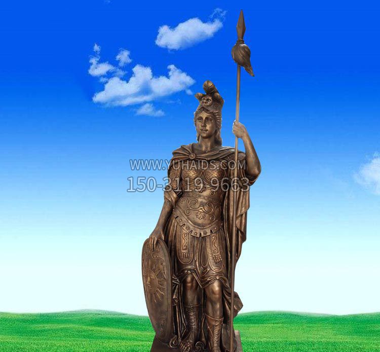 西方神话雅典娜铜雕雕塑