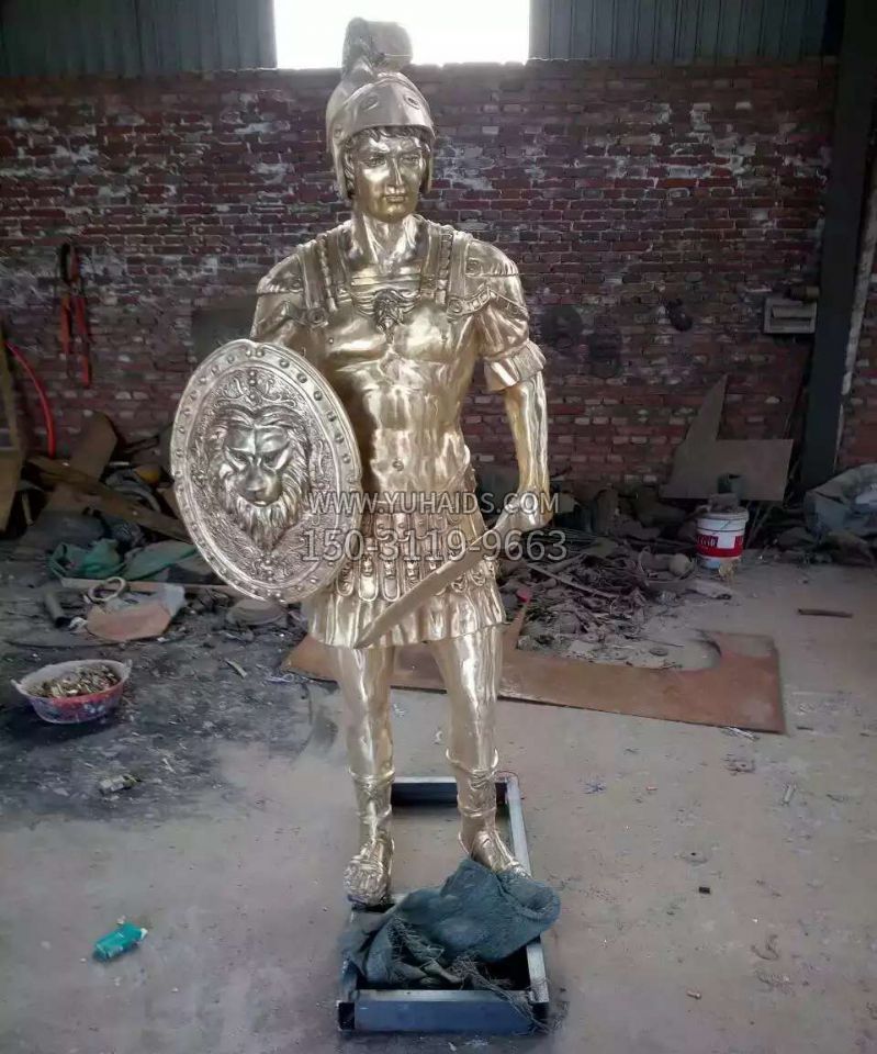 西方士兵铜雕雕塑