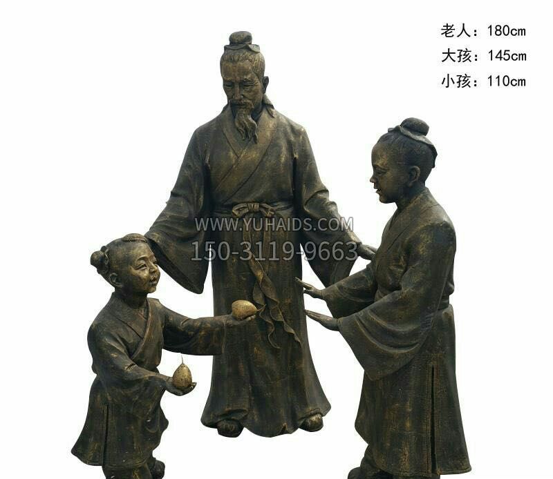 校园历史典故铜雕雕塑