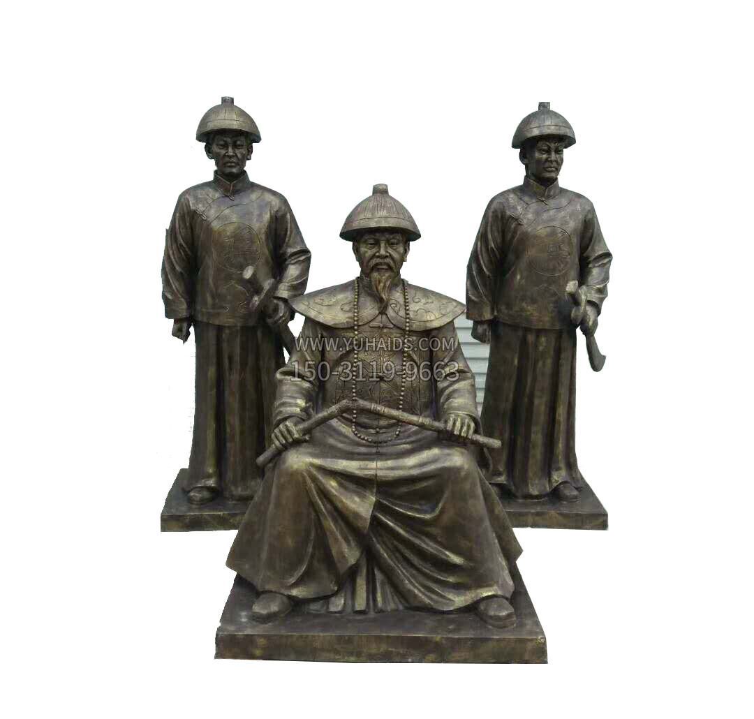 铜雕古代名人林则徐雕塑