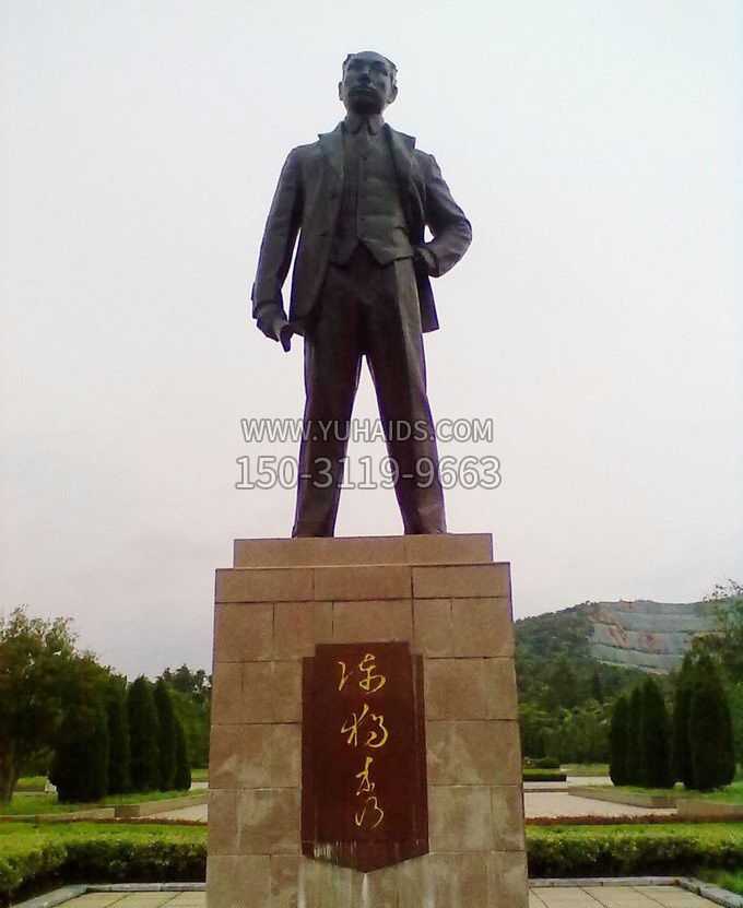铜雕近代名人陈独秀雕塑