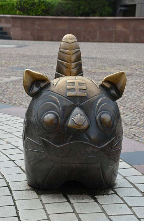铜雕卡通老虎雕塑