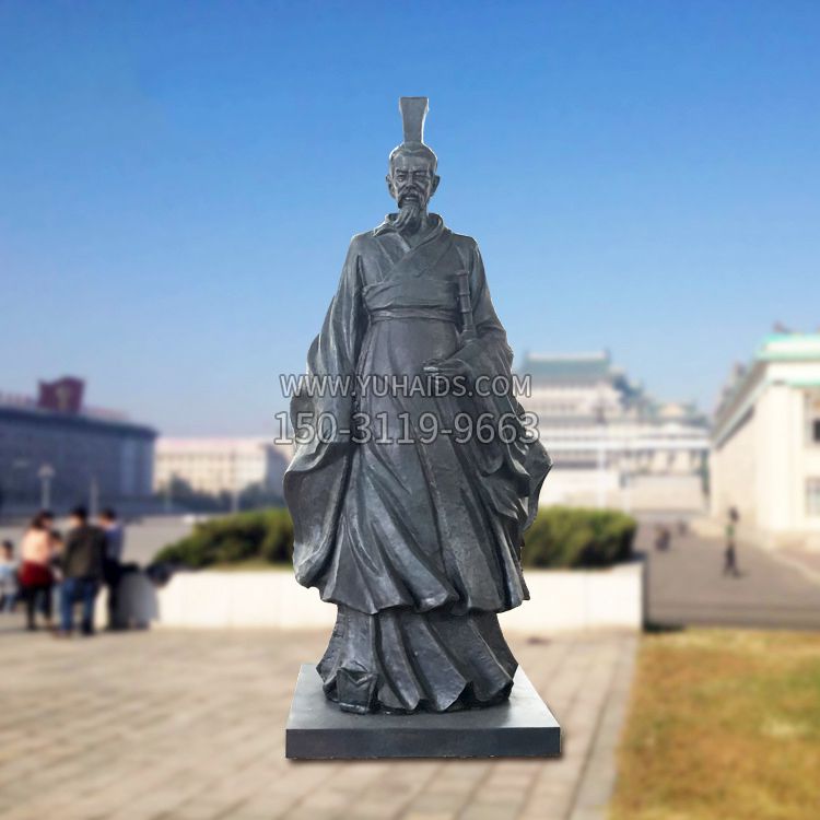 铜雕屈原塑像雕塑