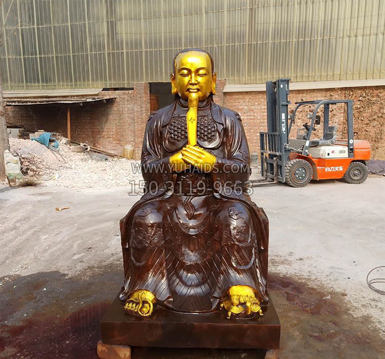 铜雕真武大帝雕塑