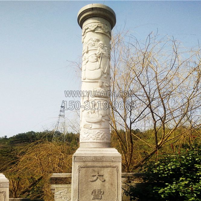 文化景观柱雕塑