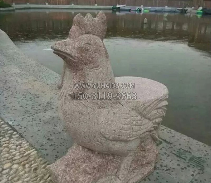 十二生肖动物石雕雕塑