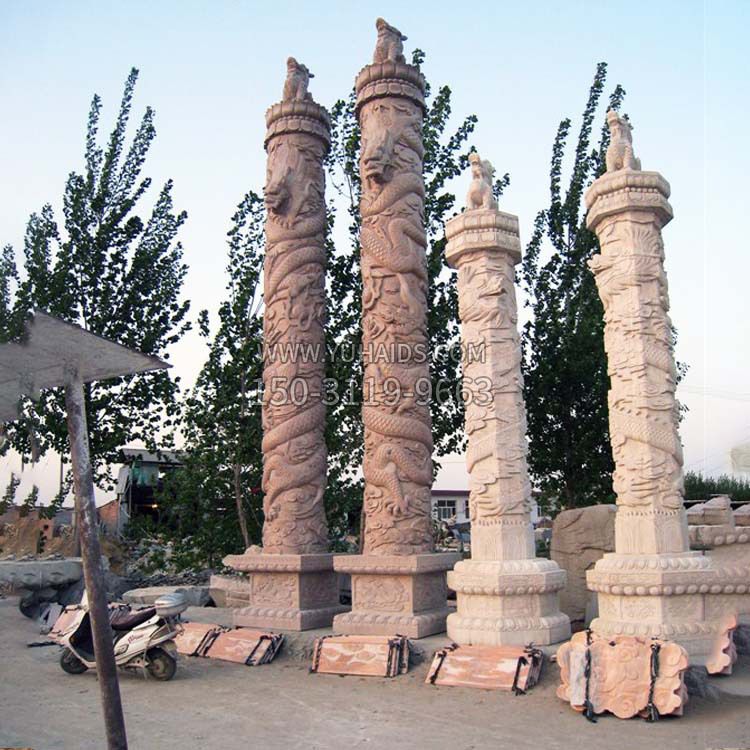石雕华表柱子雕塑